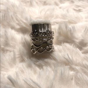 Set of 5 rings toe adjustable